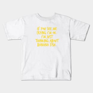 Crying Over Banana Fish Kids T-Shirt